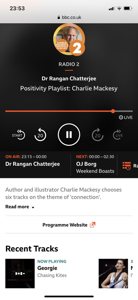 marisa_deborah's tweet photo. Great to hear @officialgeorgie #chasingkites on @BBCRadio2 @drchatterjeeuk show this evening ❤️ Sounds so good on the radio 🙌🏻❤️#newto2 https://t.co/cXDWrytW0i