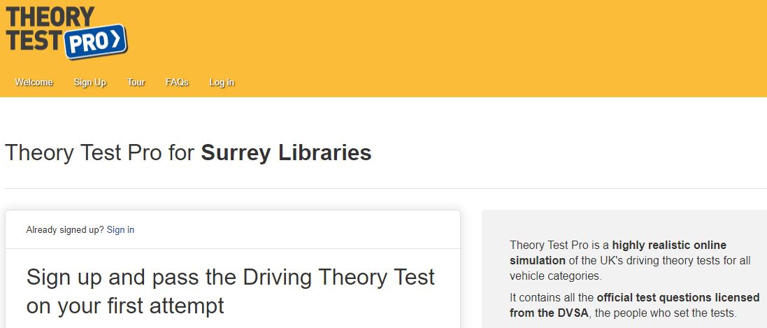 EghamLib's tweet image. Practise for your Driving Theory Test with @TheoryTestPro: bit.ly/1pKCmsZ FREE with your @SurreyLibraries #library card! #UKDrivingTest