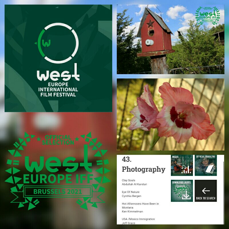 Amazing news! "Eye of Nature" was just selected by <a href="/fusionfilmfests/">Fusion International Film Festivals</a> via FilmFreeway.com! -Thank you!  West Europe IFF, Photographer Cynthia Bergen