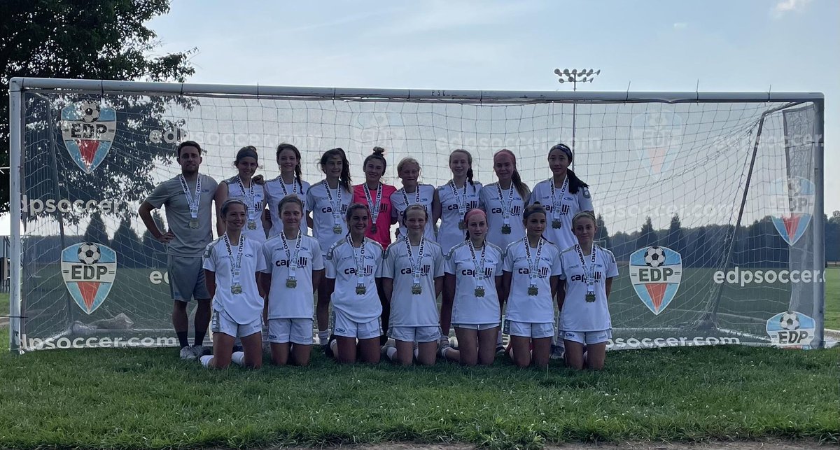 Congratulations to G07 team for winning the top bracket at the EDP Summer Classic @edpsoccer!! Girls beat Sporting Delaware earlier today, goals by Ashley &amp; Casey and played NJ Premier in the final, winning the game 2:0 with McKenna scoring both goals.
#nyrushselect #edpsoccer