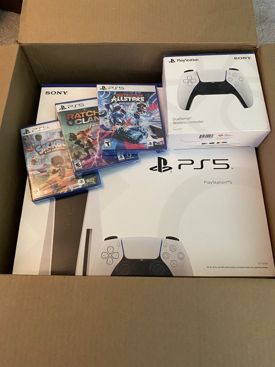 Thanks <a href="/PS5restocks_etc/">Redirect page for STOCK TRACKER (@Tracker_RY)</a>  for the PS5 updates. After trying for awhile now was finally able to order my PS5 disc - Friday during GameStop sale and 48 hours later it arrived on Sunday.