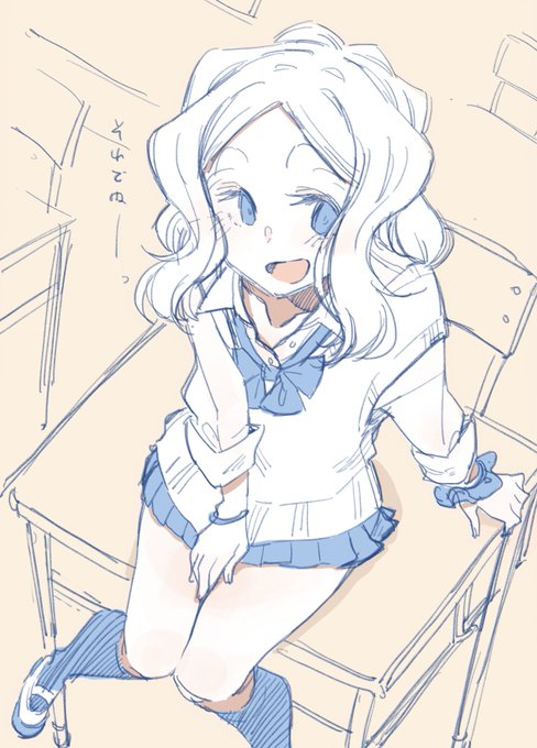 ちびっこちゃんの座った机が聖地になる学校( ˘ω˘ ) #ちびっこちゃん朝活 