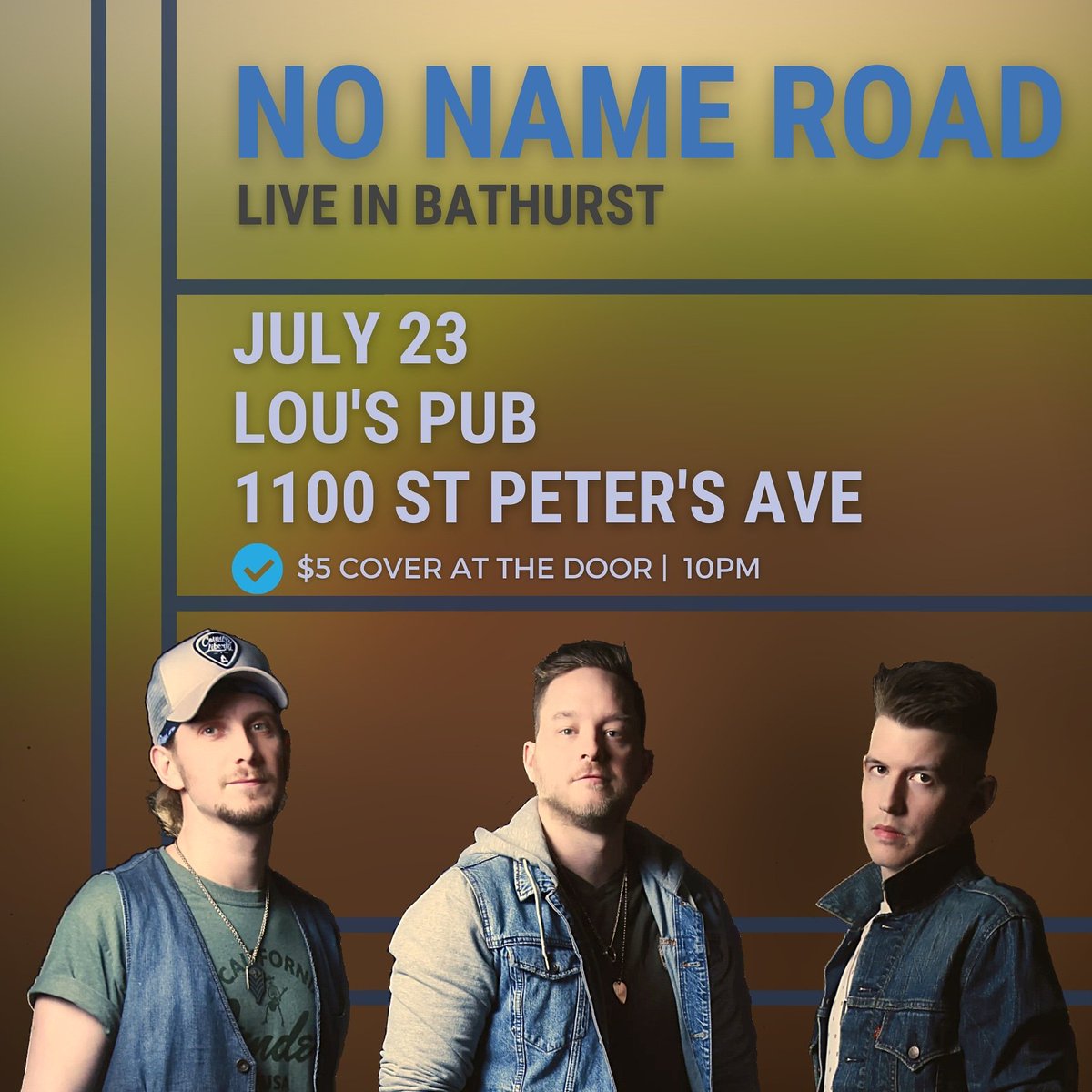 nonameroad's tweet image. 🔥SHOW ANNOUNCEMENT🔥 - Let&apos;s party Bathurst! 

#nonameroad #nnr #likeacountrysong #musicnb #countrymusic #livemusic #concert #party #band #tour #pub