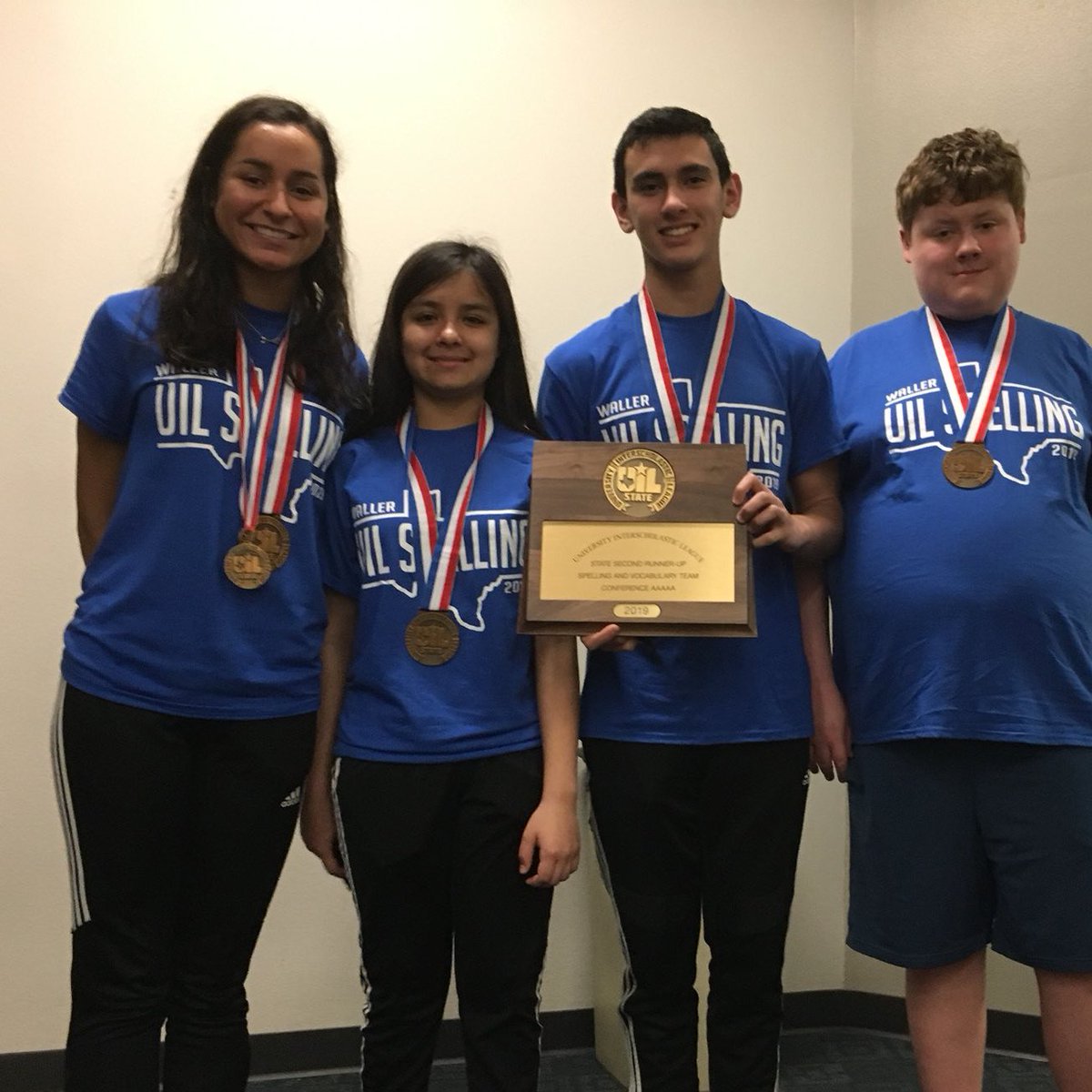 Nicole Garza
Waller HS UIL Academic Team Legend

Nicole advanced to the State UIL Meet  in Spelling in four consecutive years ('16, '17, '18, '19).
