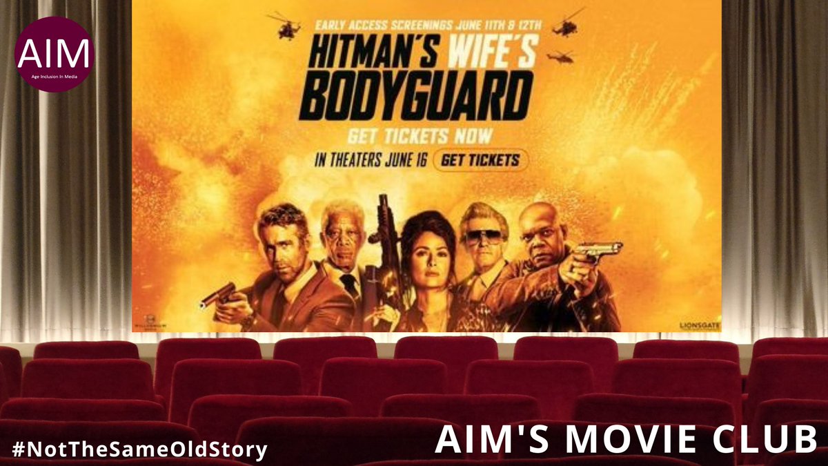 ageinclusion's tweet photo. Ryan Reynold's work for inclusivity rocks! Watch his new film, Hitman's Wife’s Bodyguard. @nycmovieguru: "A total blast! Sizzling, explosively funny and rousing. It's unapologetically outrageous, over-the-top and mindless fun."  🍿 @VancityReynolds @groupeffort @HitmanBodyguard https://t.co/fQ9qnyKYg7