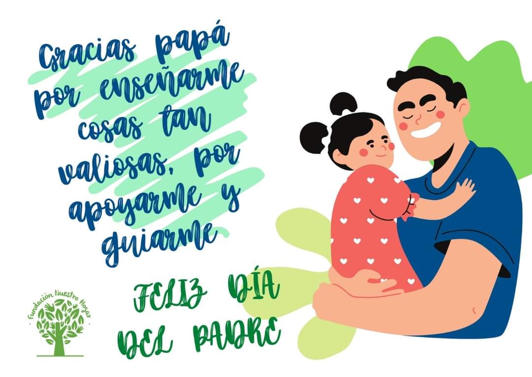 fnnuestrohogar's tweet photo. Desde Fundación Nuestro Hogar queremos saludar a todos los padres en este día especial. El padre es una figura importante dentro de la familia, y contribuye a la formación integral de los niños y niñas. Felicitamos a todos los padres que se esfuerzan por ser una luz en la vida. https://t.co/3e0WL0J0Pe