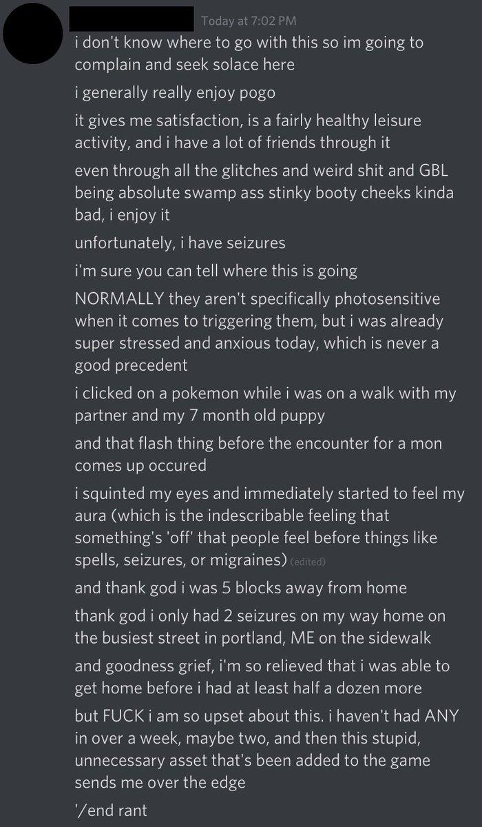 Fix your fucking game, this isn’t okay. <a href="/NianticHelp/">Niantic Support</a> <a href="/NianticLabs/">Niantic</a> 

See the image below for a discouraging and concerning story from one of my locals today. Thankfully they are alright, but things need to change.