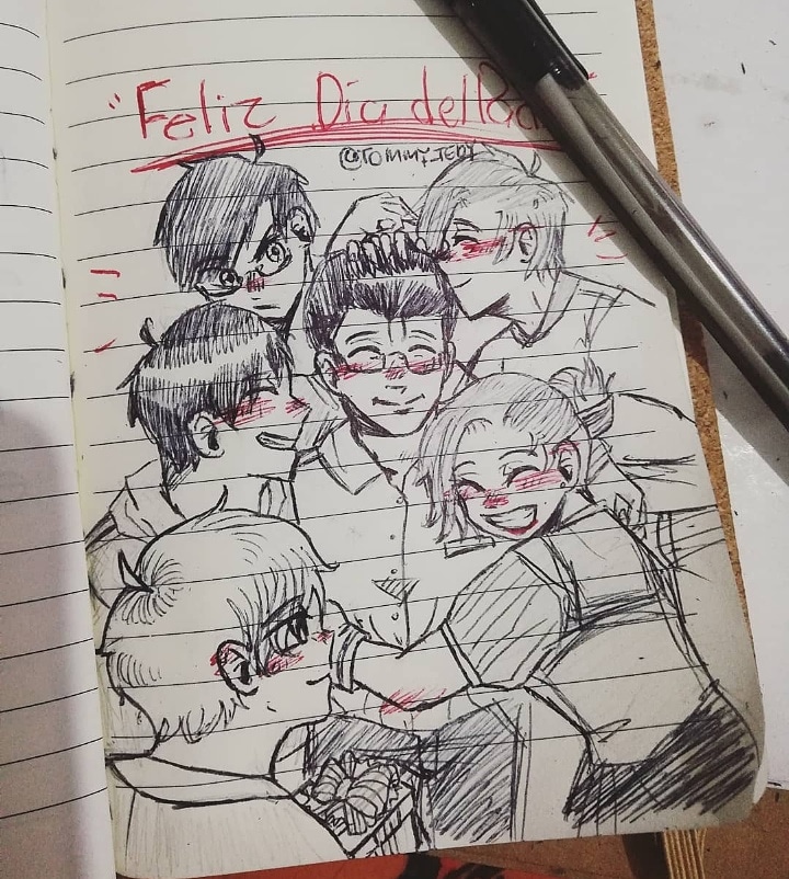 TedyTommy's tweet photo. Feliz día del padre ❤️
Dibujo express de #Achaque
"Padre no es el que engendra, sino el que se cría y ama" ☺ 💓
#sketch #diadelpadre #fathersday #50YIE #sketching #sketchbook #dibujos #mangastyle #dibujosalapiz #drawing #draw #drawthisinyourstyle #traditionaldrawing #oc https://t.co/LgewoUJRgA