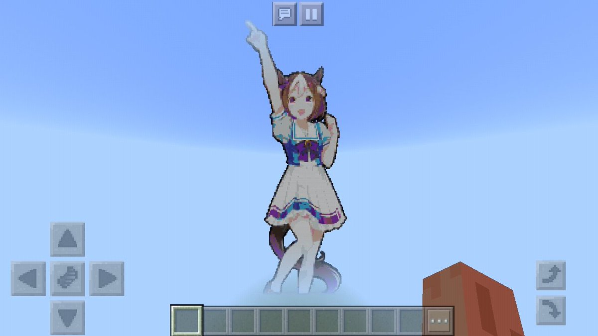 Ttyj 韓国のそらとも Al Twitter ウマ娘 ウマ娘に出てくるスペシャルウィークを マインクラフトピクセルアートで作ってみました T Co Fzreuyug23 Twitter