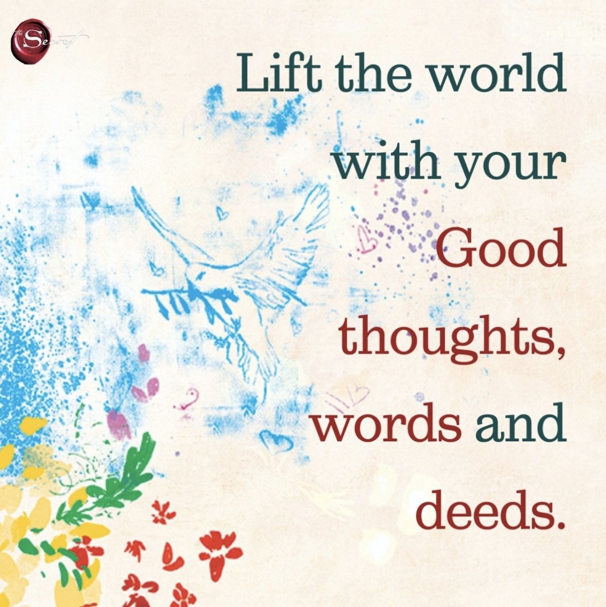 As you lift your own life up through good thoughts, words, and deeds, you lift up the entire human race. How do you lift your thoughts?