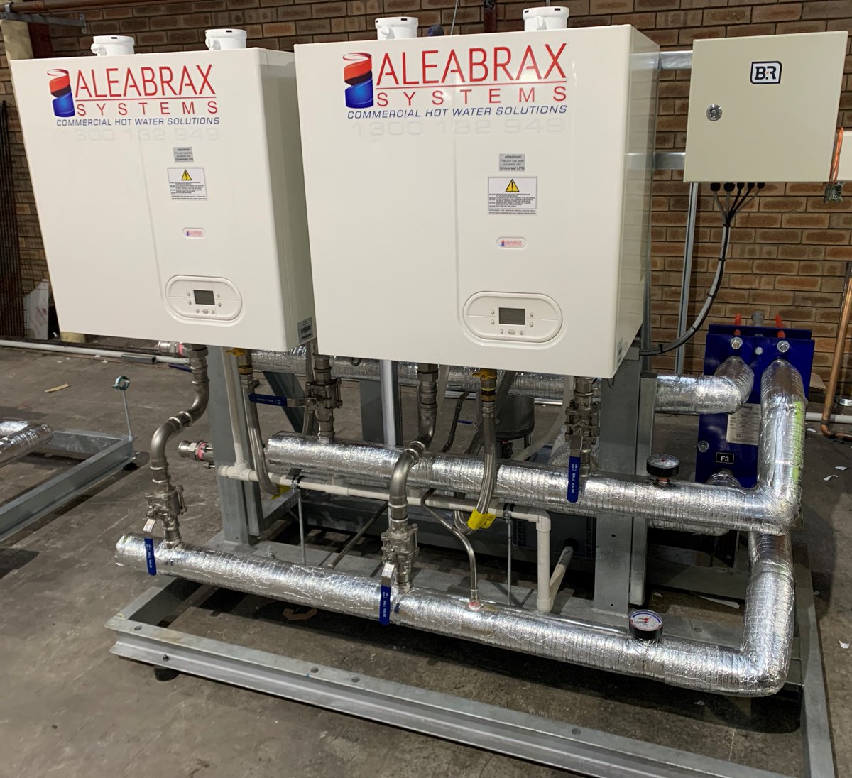 aleabrax's tweet photo. This 200kw skid package utilises our A1K range of  condensing heaters.

These appliances feature S/S exchangers, integrated primary pumps &amp; dual hydraulic circuits providing a high level of redundancy.

This  packaged will operate as low a 5kw and provide efficiencies up to 108%. https://t.co/Oiz7pFKfQd
