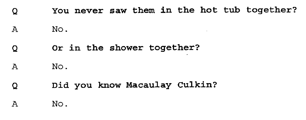 MJJRepository's tweet photo. Finaldi repeatedly asked about Mac to witnesses.

In Wade's deposition, he specifically says that "MJ was more interested in Mac from the get-go" after he moved to the U.S.

In LN, Wade: I came up against the new friend, Mac. Mac was where I was, you know, on my previous trips. https://t.co/6XbhWxofYN