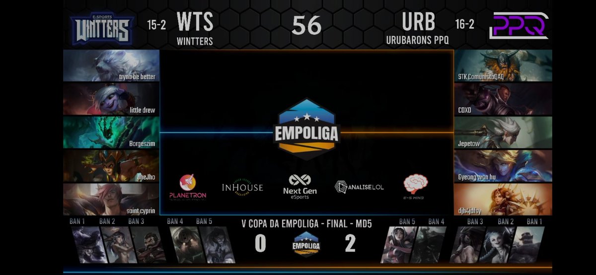 urubarons's tweet photo. Picks e Bans Definidos pro jogo 3
#GoURB #GoPPQ https://t.co/OhefiH9nXM