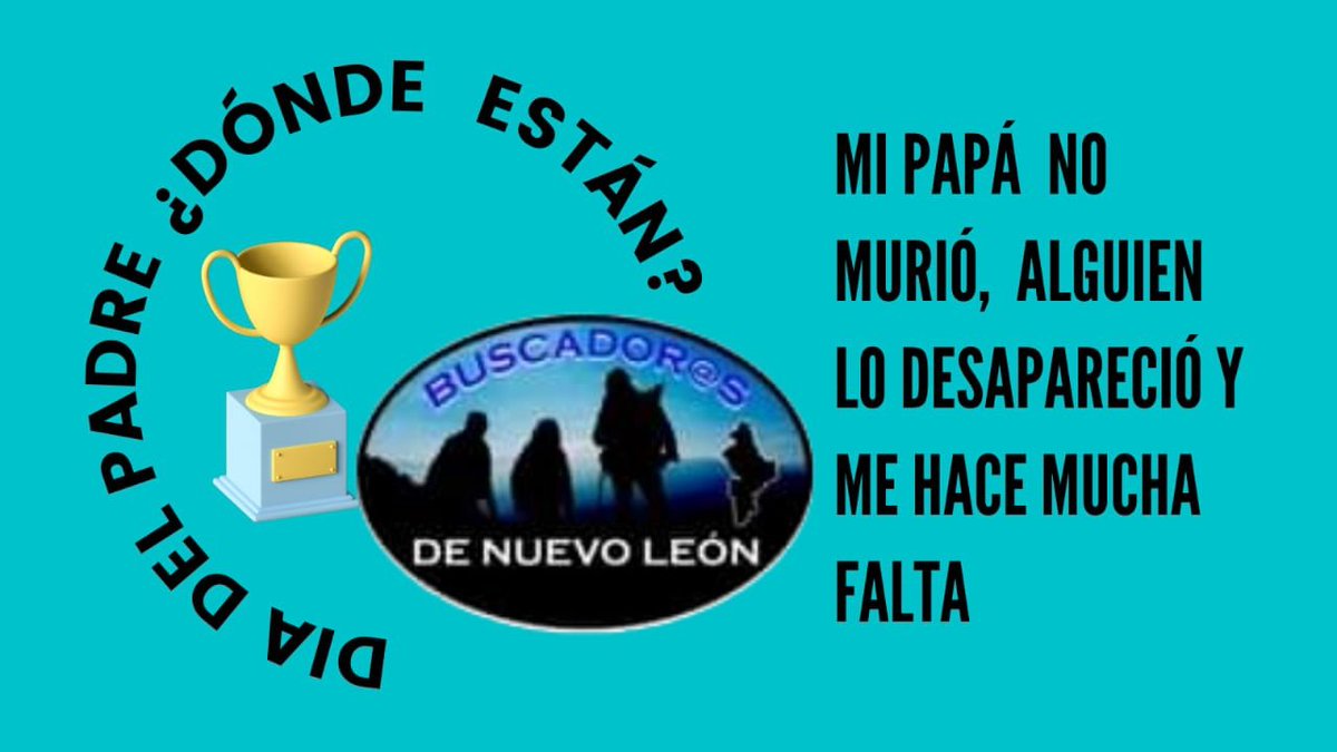 Padres buscando a sus hij@s  e Hij@s buscando a sus padres.  Nada que celebrar. #diadelpadre