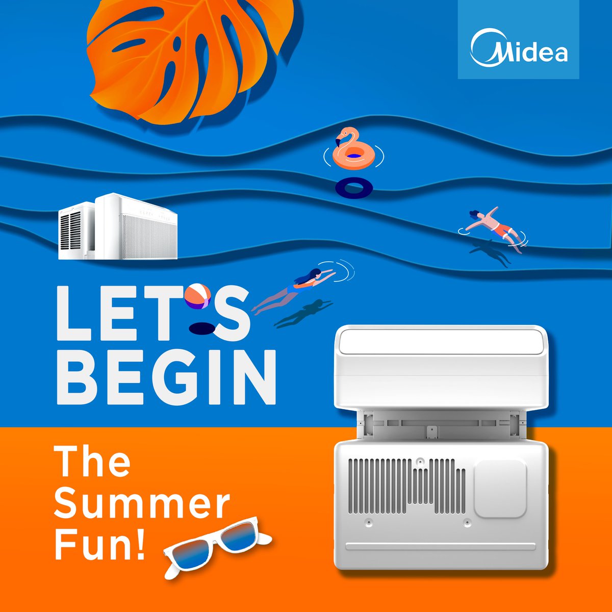 🔥Happy Summertime comes with the crazy Summer heat.
❄️Let’s turn the hot wind into cool breeze!
#MideaU block the heat outside
#SummerSolstice