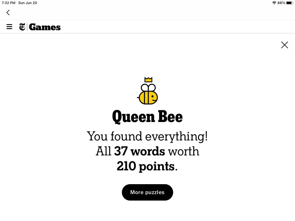 Nice Father’s Day present — only my 4th Queen Bee ever. Thanks to ⁦@kevinedavis⁩ for some hints.