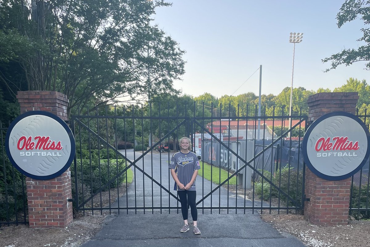 Super excited to finally be able to get down here to Ole Miss! Got a glimpse of the field and I can’t wait to get on it!! Tomorrow can’t get here soon enough, looking forward to a great camp! #HotToddy @rykerzc @Jamie_Trachsel  @gaimpactgold