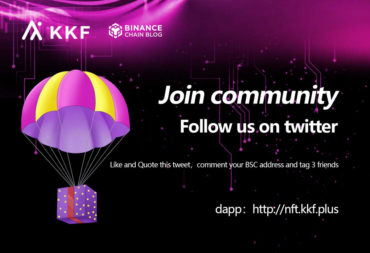 In the first part, 30,000 KKF will be airdropped to users who have completed the following tasks

Complete the steps in the form and wait for the airdrop to arrive

forms.gle/hP9KD4oCrz3uLs…

#BSC #KKF #NFT