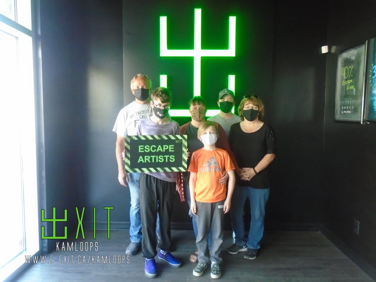 exitkamloops's tweet image. Here’s some of our awesome escapee’s from June 13th-20th, 2021. Many failed and many succeeded! Test your wits today! #ExitKamloops #kamloopsescapegames
facebook.com/media/set/?van…