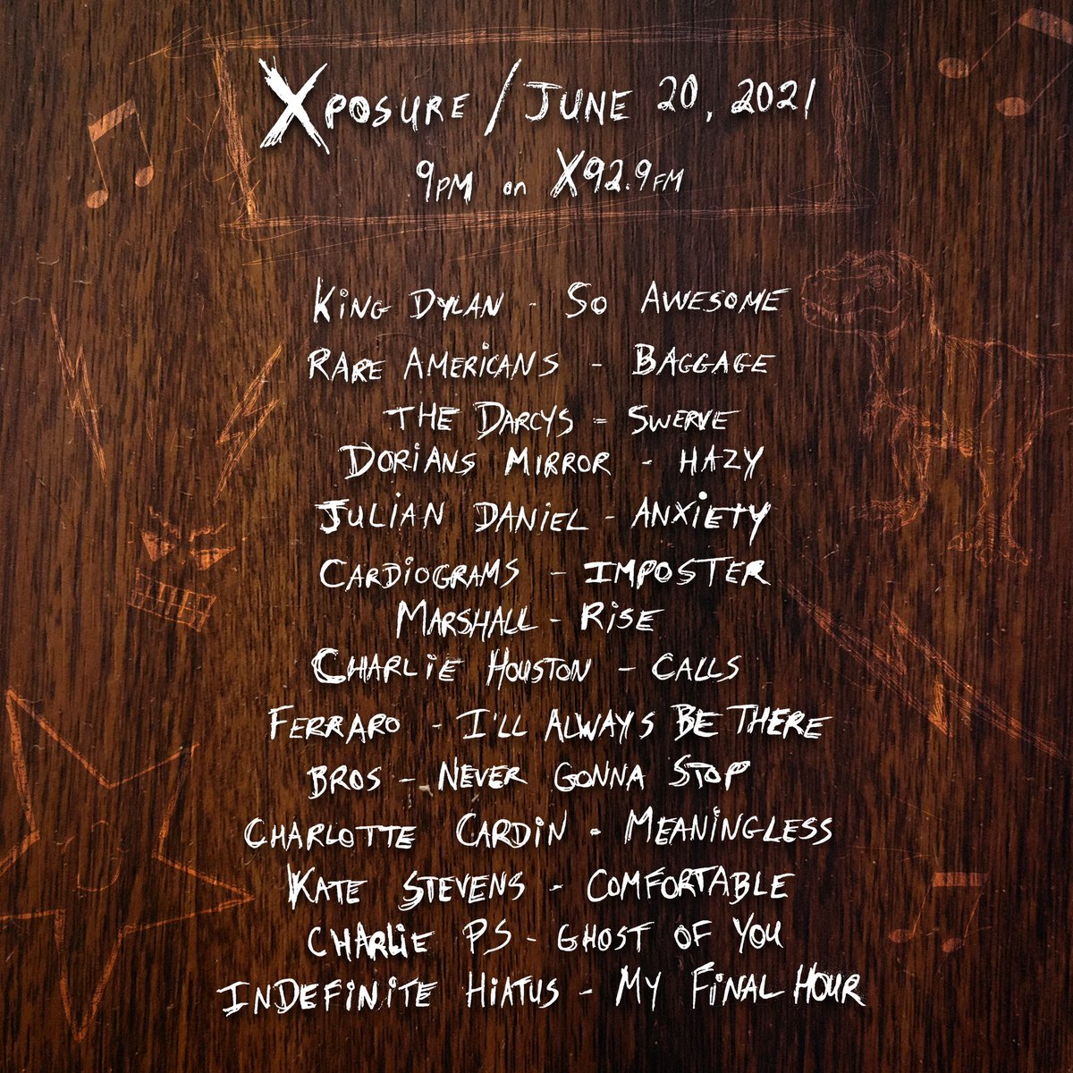Matt Berry (@mattdrinksgin) on Twitter photo Xposure kicks off tonight at 9pm and has <a href="/CharliePSMusic/">Charlie PS ✨</a> @charlieehouston <a href="/Charlottecardin/">charlotte cardin.</a> <a href="/FERRAROBAND/">FERRARO</a> <a href="/rareamericans/">Rare Americans</a> <a href="/itsthedarcys/">The Darcys</a> <a href="/BROSmakingmusic/">BROS</a> <a href="/JulianDanielOfi/">Julian Daniel</a> @k8stevensmusic <a href="/theRealKingDyl/">KING DYLAN</a> also huge thanks to Dylan for making this week’s artwork! #yyc #indiemusic Xposure kicks off tonight at 9pm and has <a href="/CharliePSMusic/">Charlie PS ✨</a> @charlieehouston <a href="/Charlottecardin/">charlotte cardin.</a> <a href="/FERRAROBAND/">FERRARO</a> <a href="/rareamericans/">Rare Americans</a> <a href="/itsthedarcys/">The Darcys</a> <a href="/BROSmakingmusic/">BROS</a> <a href="/JulianDanielOfi/">Julian Daniel</a> @k8stevensmusic <a href="/theRealKingDyl/">KING DYLAN</a> also huge thanks to Dylan for making this week’s artwork! #yyc #indiemusic
