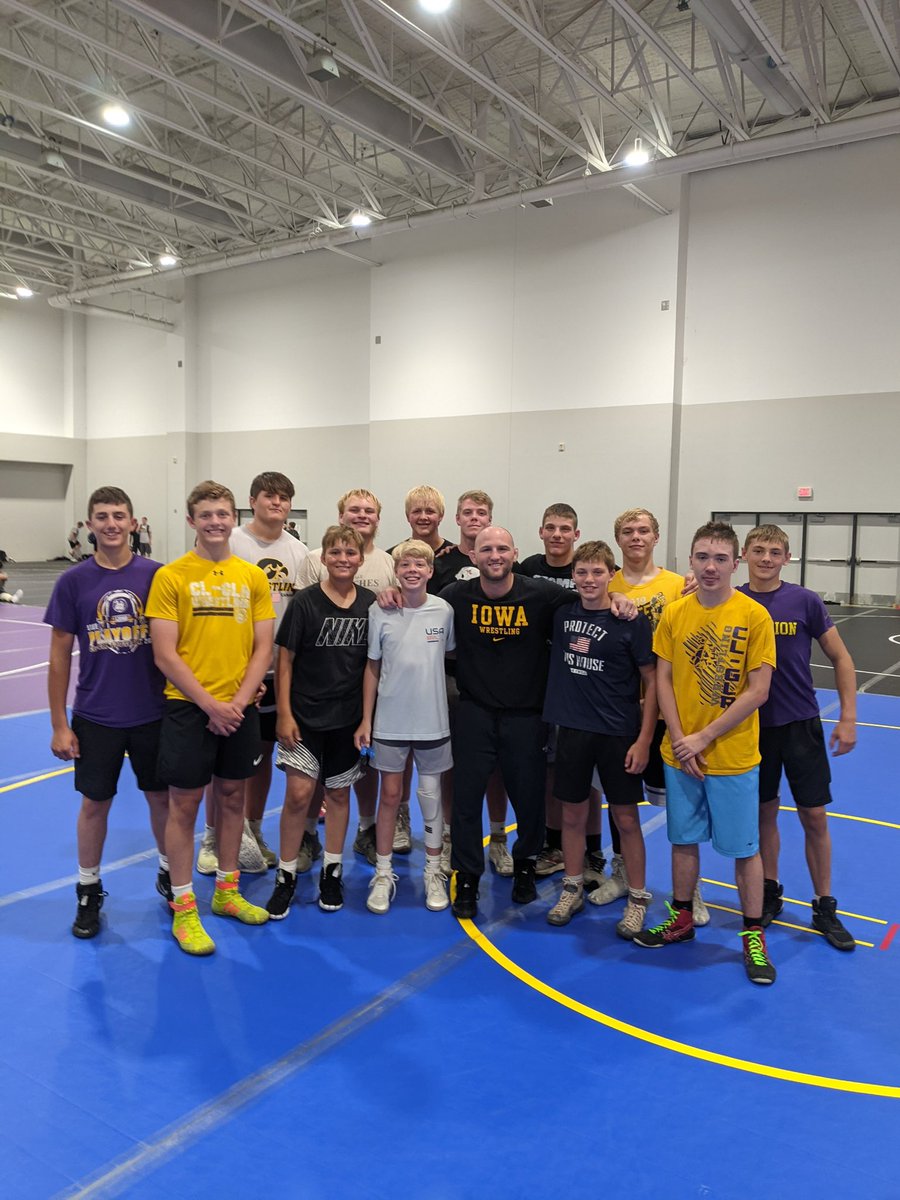 Day 1 at the Iowa camp is in the books! The guys are getting after it!