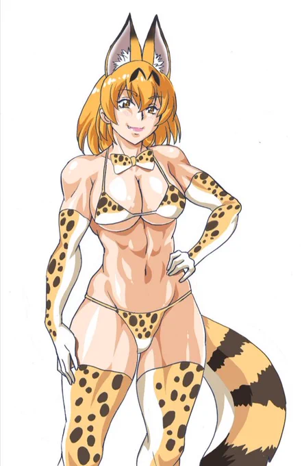 今日は夏至かぁ。夏本番だな。何かそれらしいイラストないかと探したが見当たらないので一番夏が似合うだろうサーバルちゃんを。早く彼女の獣欲漫画が描きたい😚 