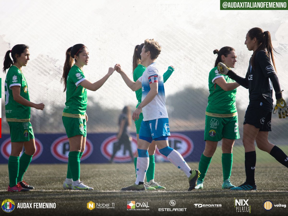 Audaxfemenino's tweet photo. MOMENTOS DEL PARTIDO 📸⚽️
⠀
No ganamos, pero ahí estuvimos dándolo todo.
Y seguiremos trabajando. Y volveremos a abrazarnos.
⠀
#ForzaTanas #LasTanas 💚🤍❤️.
📸 Guille Rivas J
⠀⠀
@audaxitaliano @CampeonatoCL @ANJUFFChile @CajaLosAndes
#NosotrasJugamos #EllasJuegan https://t.co/dqhvBnprsJ