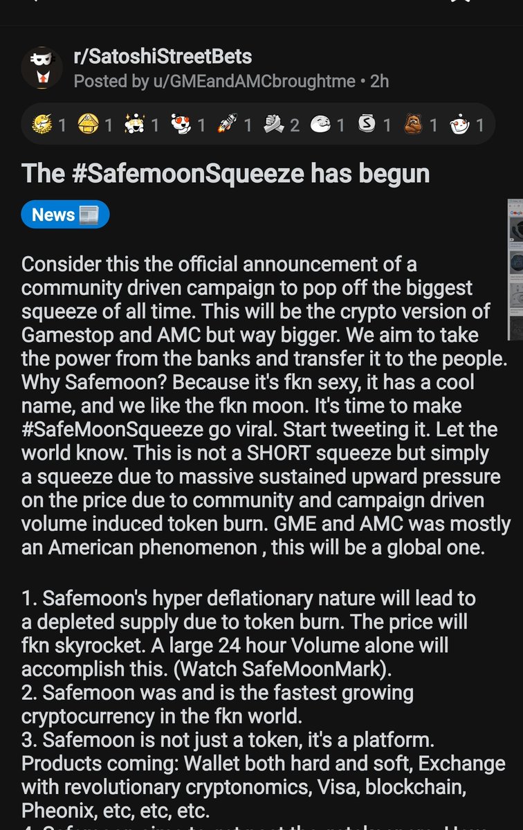 SAFEMOO06911315's tweet photo. Let's get #safemoonsqueeze trending!
If you hold #safemoon and you see this you HAVE retweet and comment #safemoonsqueeze 🚀🌕
let's blow the cap off this popsicle stand!!!!!!!!!!!!!!!!!!!!! https://t.co/eeHhHFWMYM