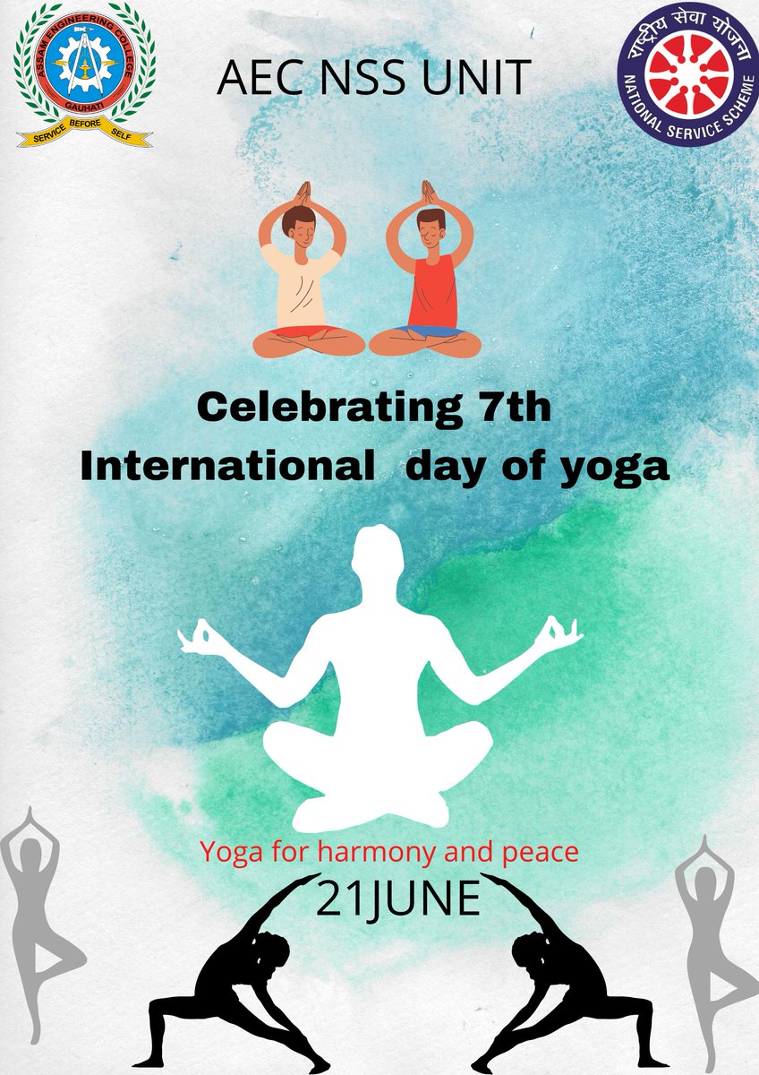 AecNss's tweet photo. Celebrating 7th International day of yoga.
#BeWithYogaBeAtHome
#Aecnss https://t.co/OGeDgAKp4J