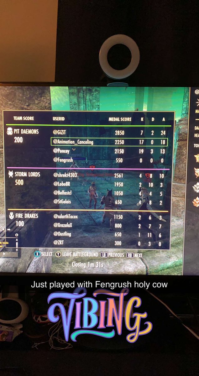 Pwncey's tweet photo. Got to play with one of the biggest PVPers on PC today! Truly a humbling moment. He was streaming and said Poncey, why so nasty?! 😂 Made my day dude. Stay awesome @FENGRUSH https://t.co/1qfbEBvOB6