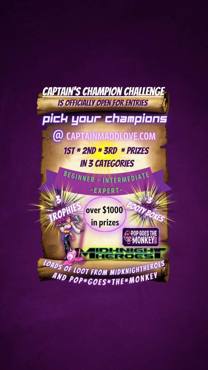CaptainMaddLove's tweet photo. Join us n the fun!
https://t.co/0cX16SVne4
#contest #Giveaways #challenge #chibi @Metalhead_Minis @SnickernackS @Dragon_Heart @justdysis join the roundup for Champion 💋💋💋 https://t.co/eJHCx8MCyn