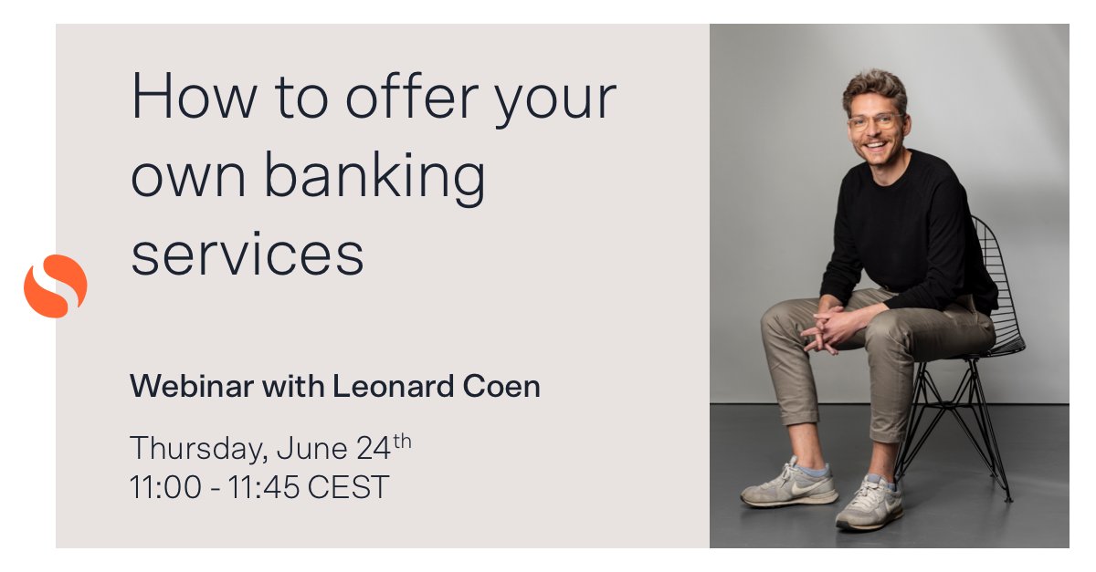 Solaris (@solaris_se) on Twitter photo „Every Company Will Be a #Fintech Company”.
☕️ Grab a coffee, sit back and tune in for our webinar with <a href="/leonard_coen/">Leonard Coen</a> to understand why everyone from Amazon to Samsung is offering financial services - and discover how you can do so yourself.
linkedin.com/events/howtoof… „Every Company Will Be a #Fintech Company”.
☕️ Grab a coffee, sit back and tune in for our webinar with <a href="/leonard_coen/">Leonard Coen</a> to understand why everyone from Amazon to Samsung is offering financial services - and discover how you can do so yourself.
linkedin.com/events/howtoof…