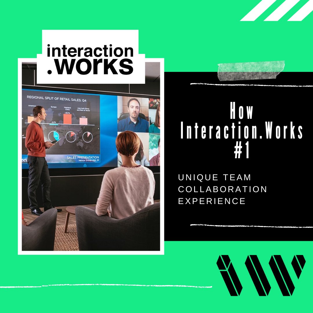 #4 A Unique Team Collaboration Space.

🔜  High-end interactive technology 
🔜  Flexible seating for 35 attendees 
🔜  Vast 190” 6K interactive multi-window presentation wall 

Visit Interaction.works

#londonoffice #flexibleworking #hybridworking #officetechnology