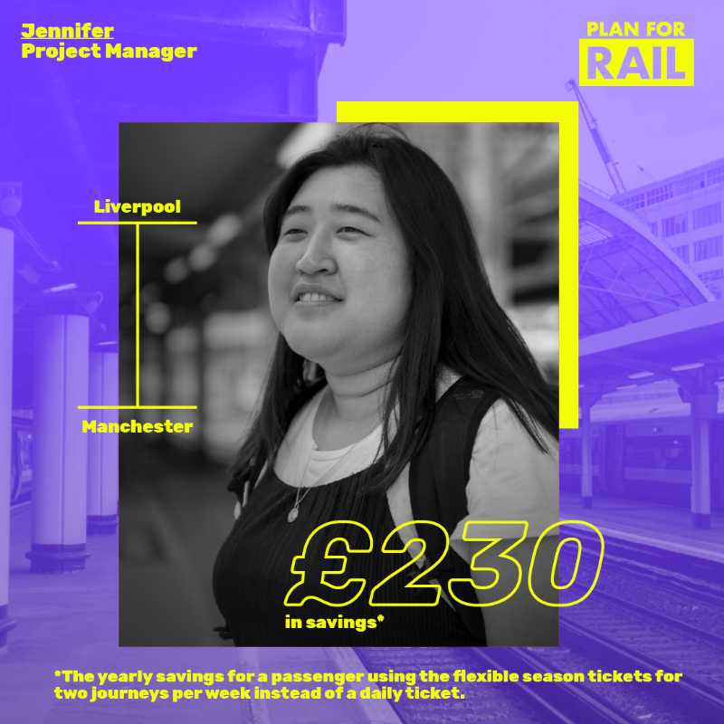 transportgovuk's tweet photo. Do you commute 2 or 3 times a week? 🚆

You could save hundreds of pounds if you buy the new flexible season ticket. 

Find out which option works for you by using the new season ticket calculator 👉https://t.co/RHb8YT9iEp   

#TheFutureIsFlexible #PlanForRail