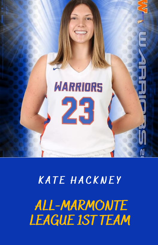 Congratulations to Kate Hackney for her Selection as 2021 All - Marmonte League 1st Team!