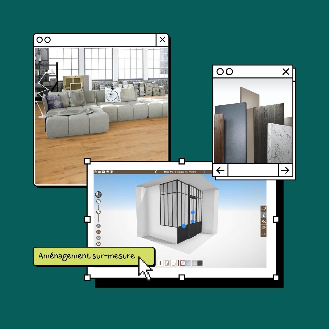 [Mini-série] Chaque semaine, découvrez comment configurer vous même votre intérieur pour un #aménagement sur-mesure 🤩 RDV la semaine prochaine pour le premier épisode ! 

Ep1 : les portes de placard
Ep2 : la porte d'entrée
Ep3 : le sol
Ep4 : les murs