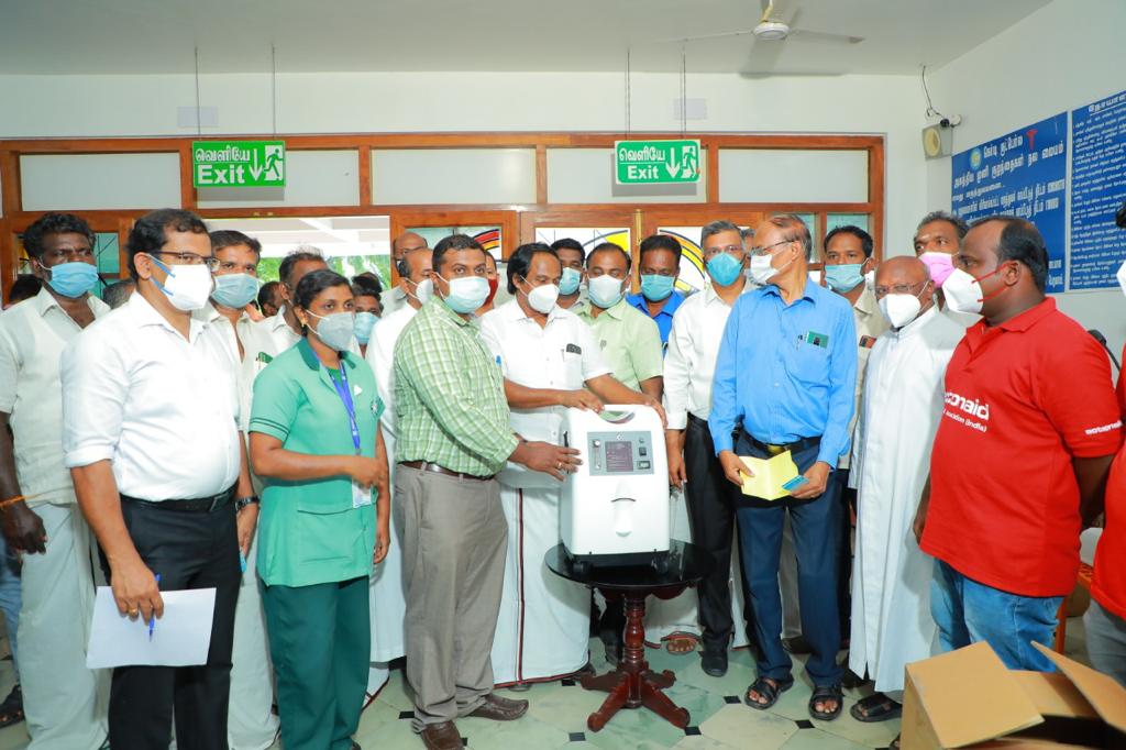 sndeep's tweet photo. 137 Concentrators have been handed over yesterday in Kanyakumari District in the presence of Hon'ble Minister for Information Technology Govt. of Tamil Nadu, Shri T. Mano Thangaraj, Joint Director and BDO of Thovalai block in a partnership effort of @ActionAidIndia &amp; @GiveIndia https://t.co/gDnzFYg0n3