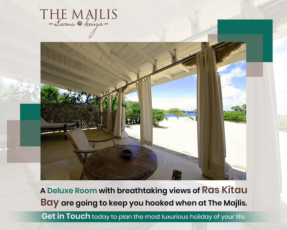MajlisHotel's tweet photo. A deluxe room with breathtaking views of Ras Kitau bay are going to keep you hooked when at The Majlis. Get in touch today to plan the most luxurious holiday of your life.
https://t.co/5Hw51HZ7d6
#luxuryresorts #resortsinlamu #hotelsandresorts #themajlisresorts #deluxerooms https://t.co/WoT7m06Vzg