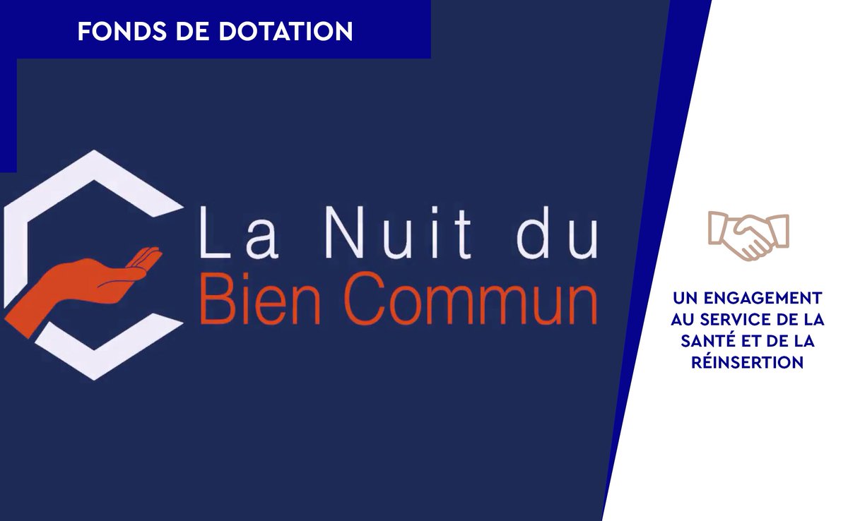 [FONDS DE DOTATION – 2ÈME ACTION]
Le bien de tous est l’affaire de chacun ! RDV pour la 5ème édition de la Nuit du Bien Commun où nous avons souhaité apporter notre soutien financier aux projets liés à la Santé et à l’Handicap ainsi qu’à la Vulnérabilité et à la Précarité. #RSE