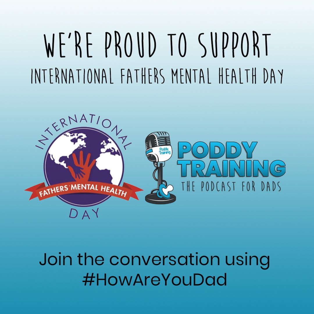 Today is #DadsMHDay, a cause incredibly close to our hearts. If you are struggling please TALK about it...we're even here if you'd like to message us. And know - you are not alone.

#HowAreYouDad #postpartumdads #dadsmentalhealth @MarkWilliamsFMH @dadsMHday