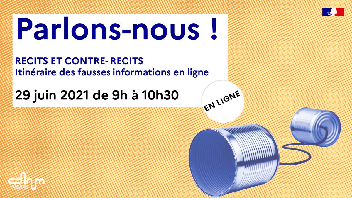 [PARLONS-NOUS] J-8 avant notre discussion ouverte autour des itinéraires des fausses informations en ligne !

Venez échanger avec les membres pilotes <a href="/basdevant_a/">Adrien Basdevant</a>  &amp; @rahafharfoush et des experts (<a href="/DeBunKerEtoiles/">Debunker des Etoiles</a>, Pascale Duval, <a href="/MarcFaddoul/">Marc Faddoul</a> ...)

👉weezevent.com/parlons-nous-a…