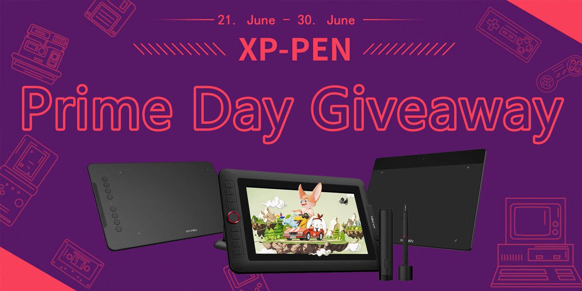 🥳Amazon #primeday2021 is coming! 
🎁🎉It's time for a #xppen #giveaway !
Let's see the prizes: Artist 12 Pro, Deco 01V2, Deco Fun Tablet😍😍

To Enter:
-Follow @XP_PENDE
-Like &amp; RT this tweet!

End: 30. June

😘Prime day DEALS already started: amzn.to/3mJlKjJ