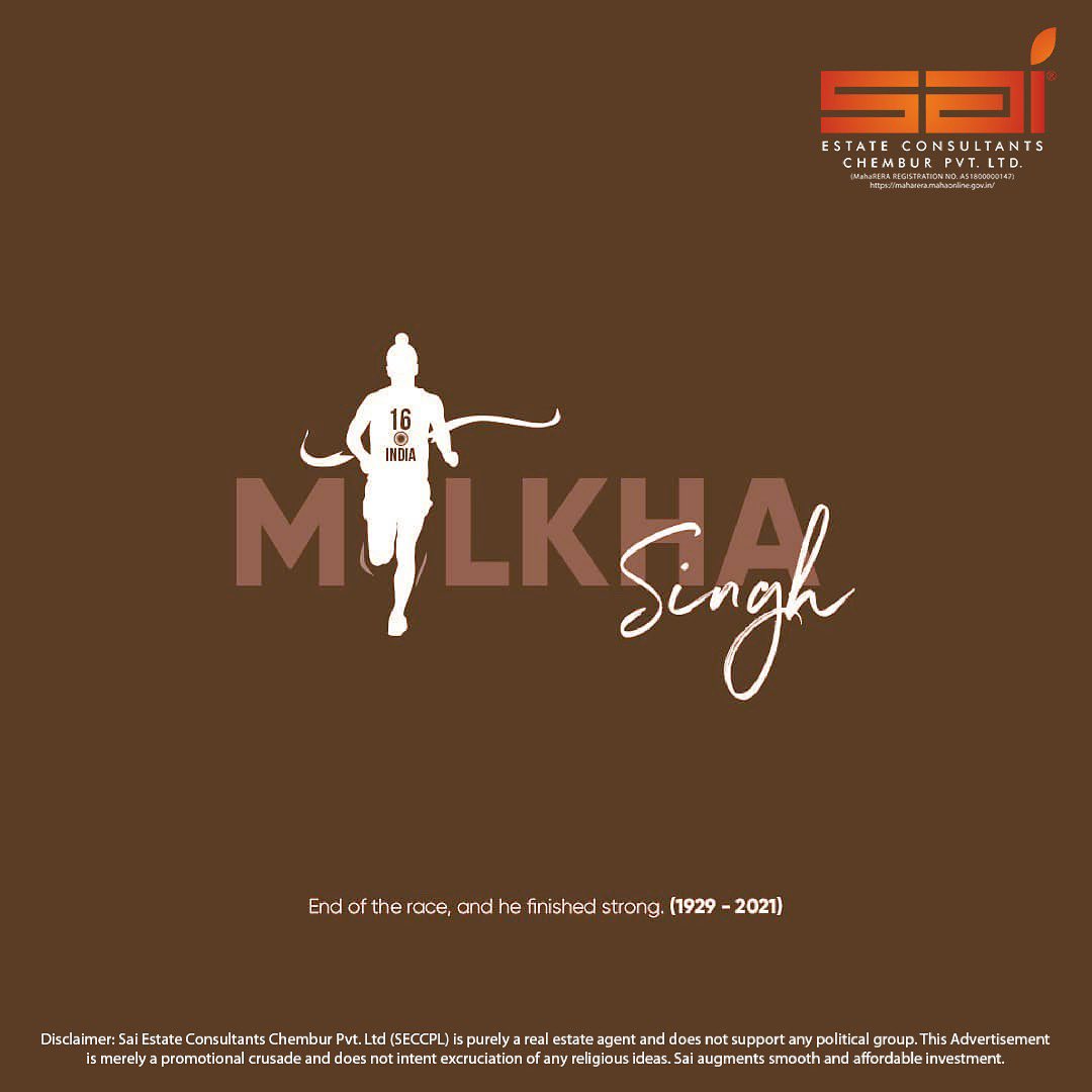 Milkha Singh ran all his life. Now away from adversities or problems, but towards success and opportunities! 

If you want one life skill, it's this. Never run from your problems. Run towards the solution.
#flyingsikh #ripmilkhasingh