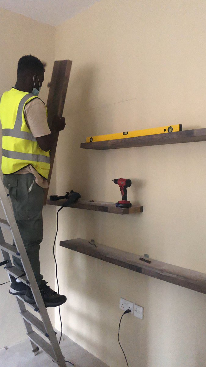 Olabellswood's tweet photo. Am sorry it’s coming late. It’s good to be on this.  A nice office settings  @JojoTemmeng put our team @olabellswood on this🙏. I rep the Floating shelves, we still have more in stock. Want some? Kindly d.m 🙏
@Alewa115 @JojoTemmeng @chopshopghana @davido https://t.co/bdpvNhni5Y