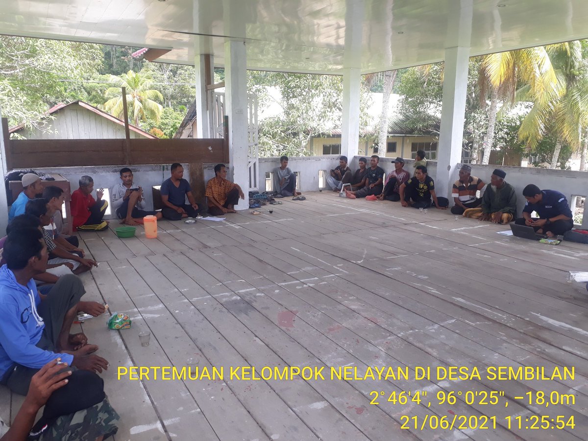 21/6/2021 Pertemuan PPB dengan Kelompok Nelayan membahas Akses Modal sekaligus perencanaan Penumbuhan Koperasi Nelayan di Desa Sembilan Kec. Simeulue Barat Kab. Simeulue
@puslatluhkp 
@bpppmedan_brsdm
<a href="/ikhsanharyadi/">Ikhsan Haryadi</a>
<a href="/BASRIBOSBAS/">B A S R I</a>