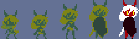 RepugnantBounty's tweet photo. Rosemarie's sprite has changed dramatically through out development thus far. Early on she was going to be 14, but then as development progressed, so did the sprite, art style, quality, and age of the character. She is now 21 in the story. #gameboystudio #gbstudio #gameboy #retro https://t.co/y9tu7tHmFl