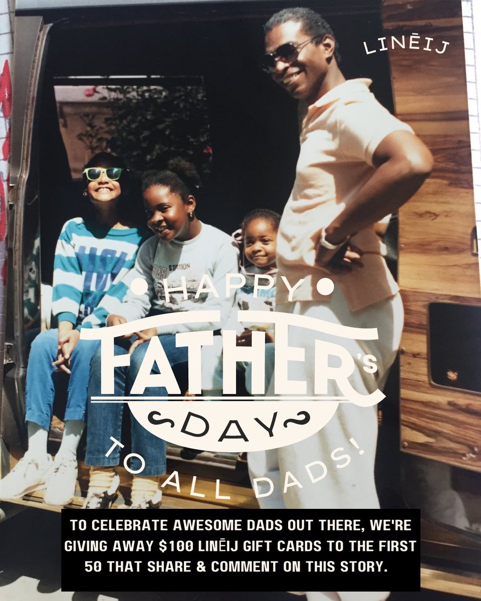 To celebrate awesome Dads, we're giving away $100 LINĒIJ gift cards to the FIRST 50 people who share &amp; comment on this post. Contest ends 6/21/21 at 11:59pm #HappyFathersDay #fathersdayspecial #fathersday2021 #fathers #fathersday