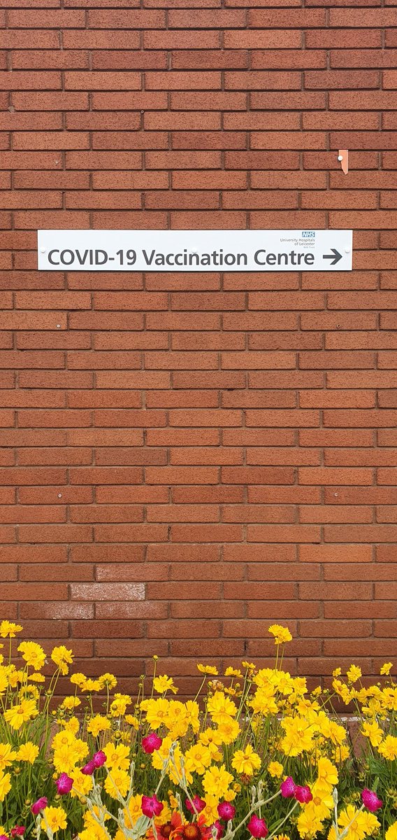 Thank you <a href="/Leic_hospital/">Leicester's Hospitals</a> for such a well organised, smooth process to receive the first vaccine. Very impressed with all aspects, you lot are superstars 👏🏻 🙏 😃