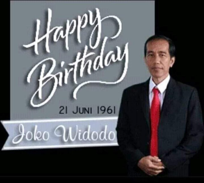   Happy Birthday Joko Widodo 