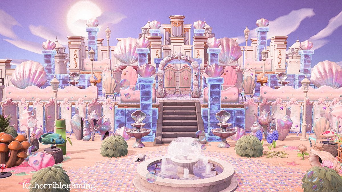 Mermaid castle🐟🌿 IG:_horriblegaming
#ACNH #ACNHDesign #acnhinspo #horizons #AnimalCrossingNewHorizons #AnimalCrossing #AnimalCrossingDesign #acnhcodes #acnhpath